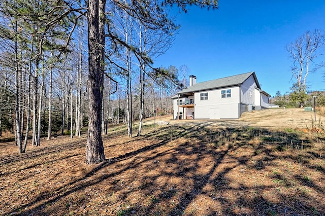 exterior space featuring a deck