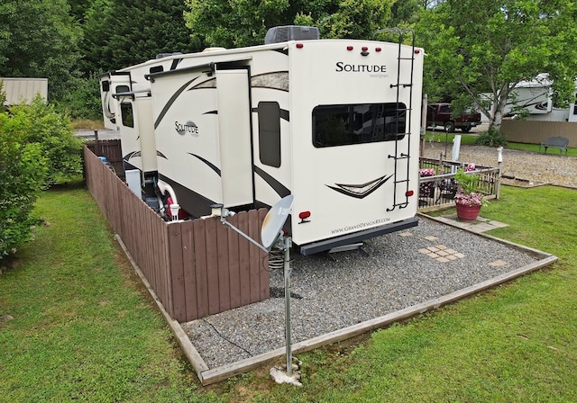 exterior space featuring a lawn