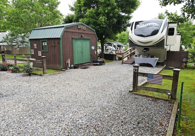 view of outbuilding