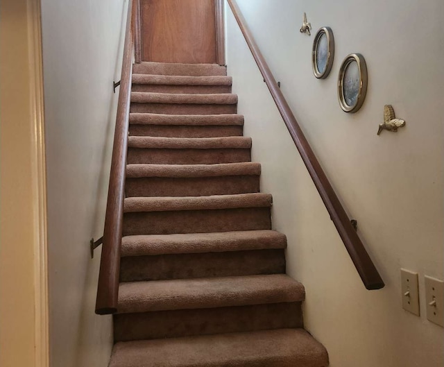 view of stairs