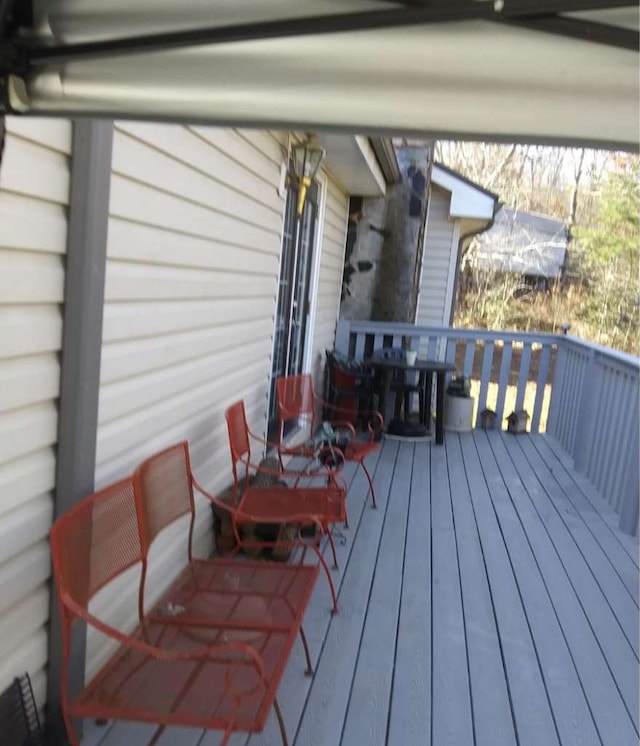 view of wooden terrace