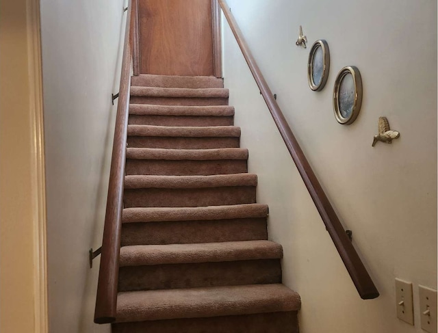 view of stairs