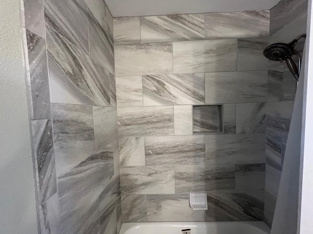 bathroom featuring bathtub / shower combination