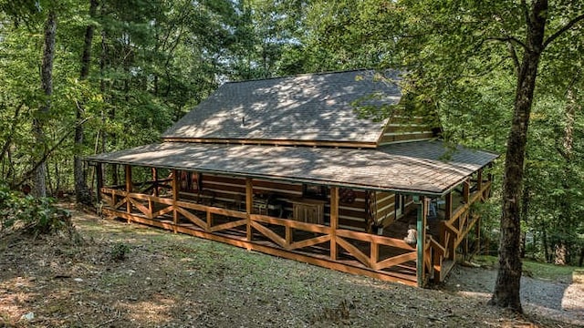 view of stable