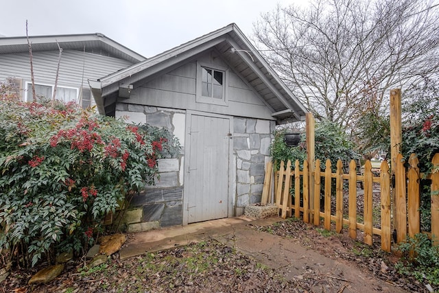 view of outbuilding