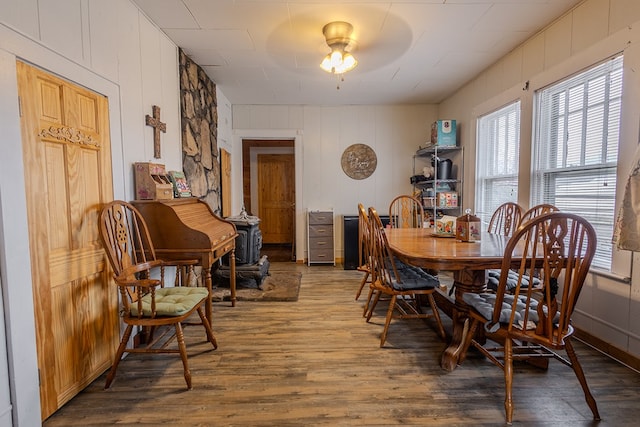 dining room featuring hardwood / wood-style floors