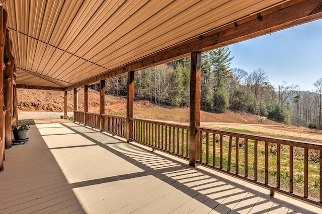 view of deck