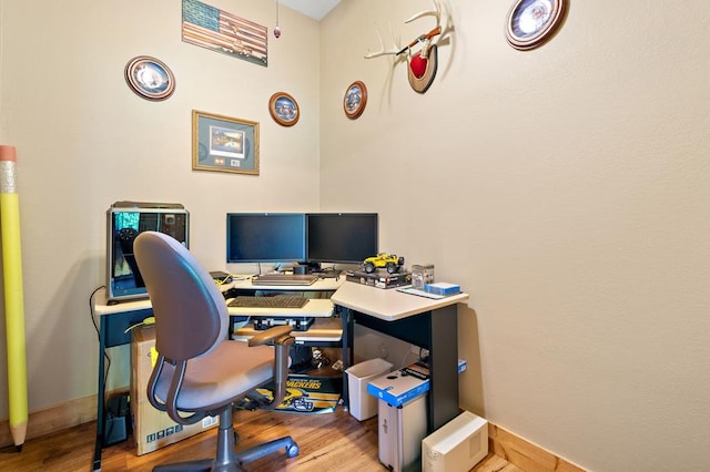 1172 Settlers Ridge Rd, Ellijay, GA 30540 - office space with wood finished floors and baseboards
