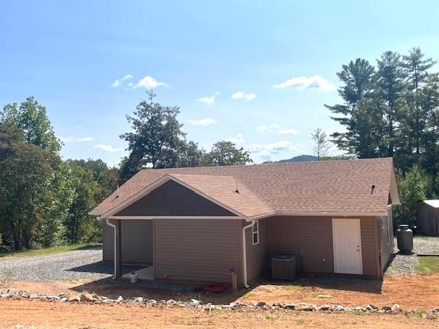 view of home's exterior featuring cooling unit