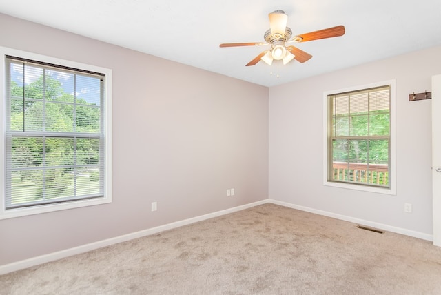 421 Burgess Rd, Ellijay, GA 30540 - carpeted empty room featuring baseboards and ceiling fan