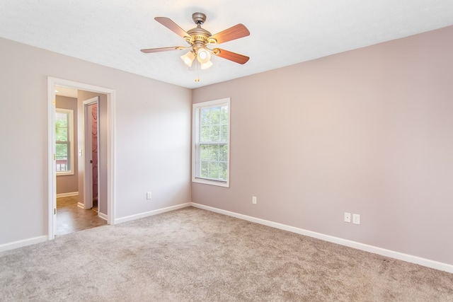 421 Burgess Rd, Ellijay, GA 30540 - carpeted spare room featuring baseboards and ceiling fan