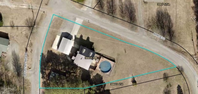 421 Burgess Rd, Ellijay, GA 30540 - map of property location featuring property parcel outlined