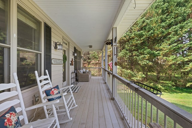 429 Sneaking Creek Dr, Hayesville, NC 28904 - view of wooden porch