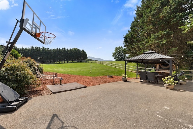 429 Sneaking Creek Dr, Hayesville, NC 28904 - view of patio / terrace featuring a gazebo