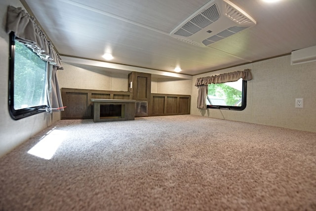 201 Kole Dr, Blairsville, GA 30512 - below grade area featuring a fireplace and carpet floors