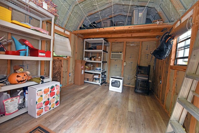201 Kole Dr, Blairsville, GA 30512 - storage room featuring an AC wall unit