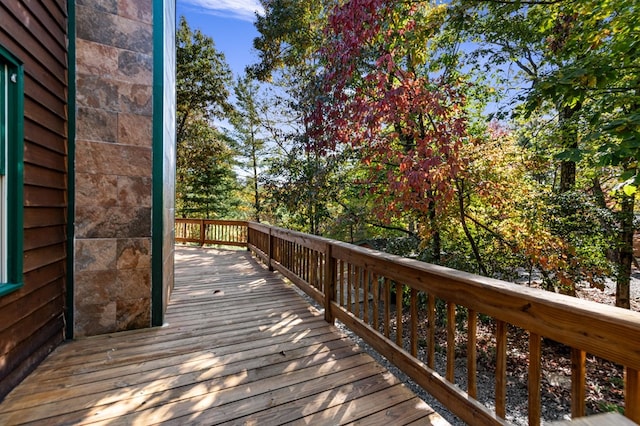 view of wooden terrace