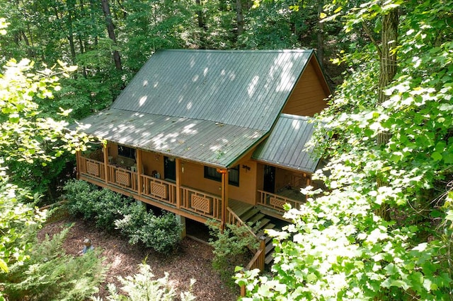 birds eye view of property