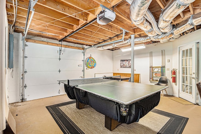 147 Hester Gap Rd, Cleveland, GA 30528 - game room with concrete floors