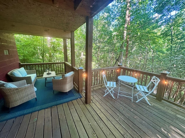 135 Tomahawk Trl, Blue Ridge, GA 30513 - deck featuring outdoor lounge area