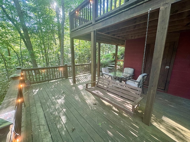 135 Tomahawk Trl, Blue Ridge, GA 30513 - view of wooden terrace