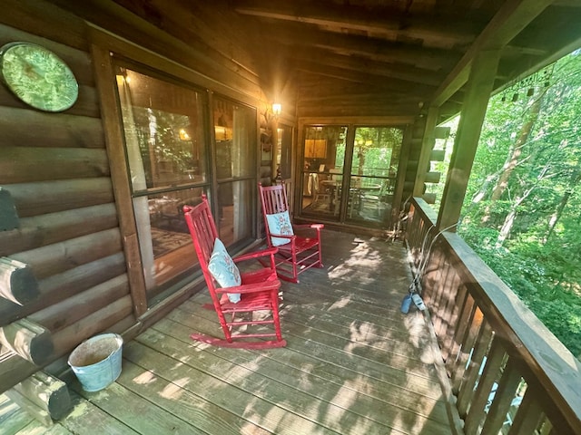 135 Tomahawk Trl, Blue Ridge, GA 30513 - view of deck