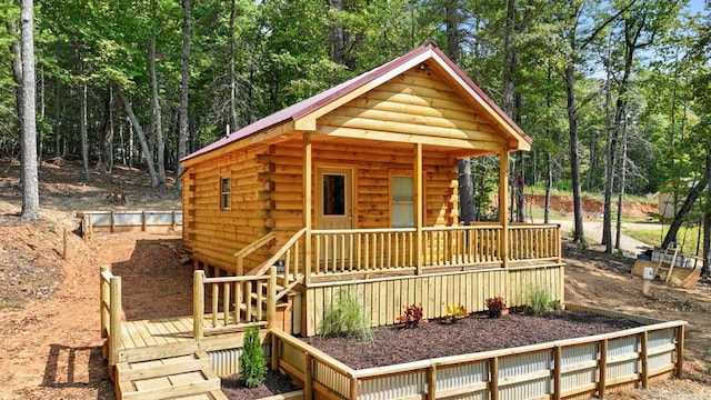 786 Cook Henry Rd, Morganton, GA 30560 - view of front facade with log siding