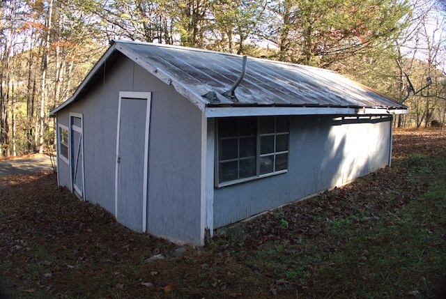 view of outdoor structure