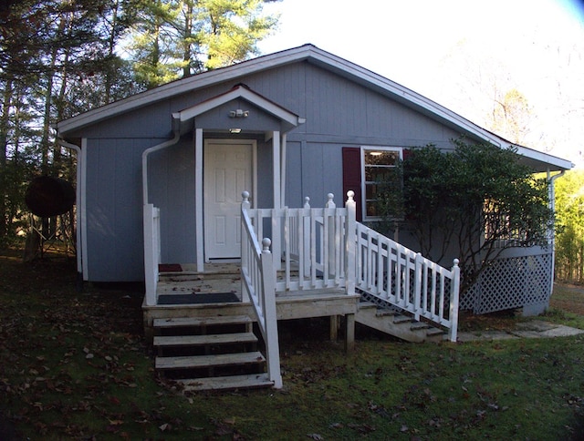 view of rear view of property