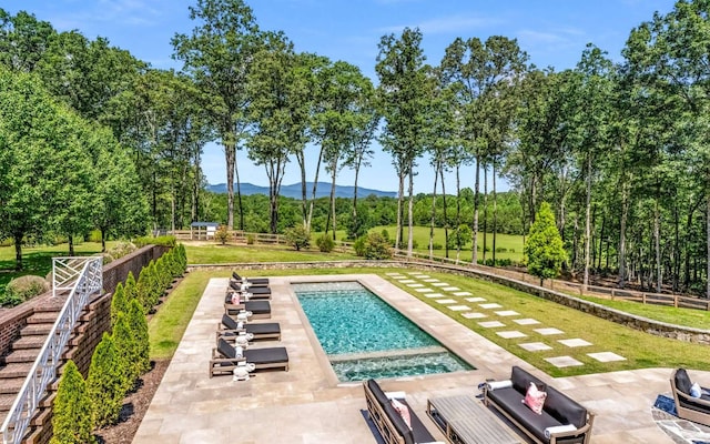 view of pool with a patio