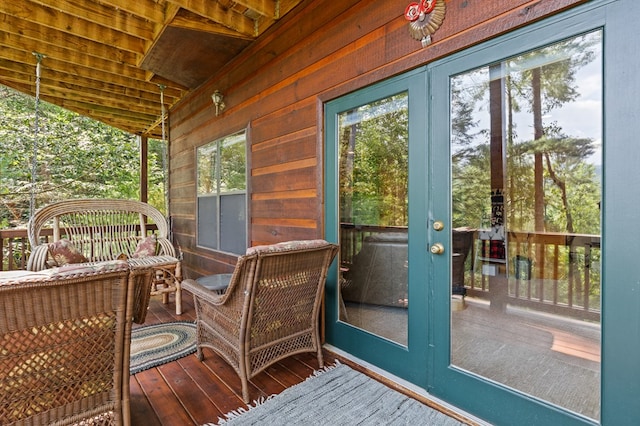 view of sunroom / solarium