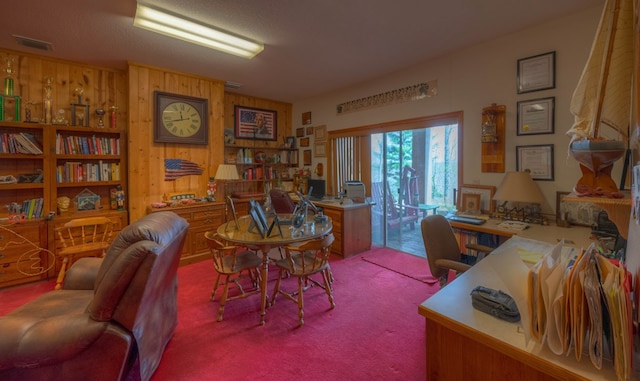 641/638 Timberwood Hills Rd, Murphy, NC 28906 - office space featuring wood walls, carpet, and visible vents