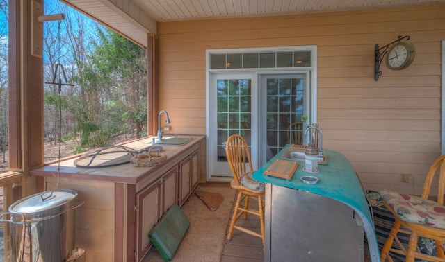 641/638 Timberwood Hills Rd, Murphy, NC 28906 - view of patio featuring a sink and area for grilling