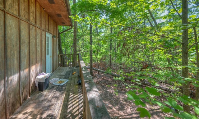 641/638 Timberwood Hills Rd, Murphy, NC 28906 - view of patio / terrace featuring a deck and a view of trees