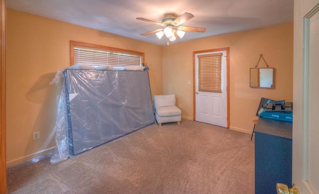 641/638 Timberwood Hills Rd, Murphy, NC 28906 - interior space featuring baseboards, ceiling fan, and carpet
