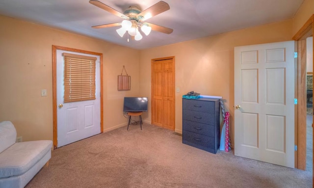 641/638 Timberwood Hills Rd, Murphy, NC 28906 - living area with baseboards, ceiling fan, and carpet floors
