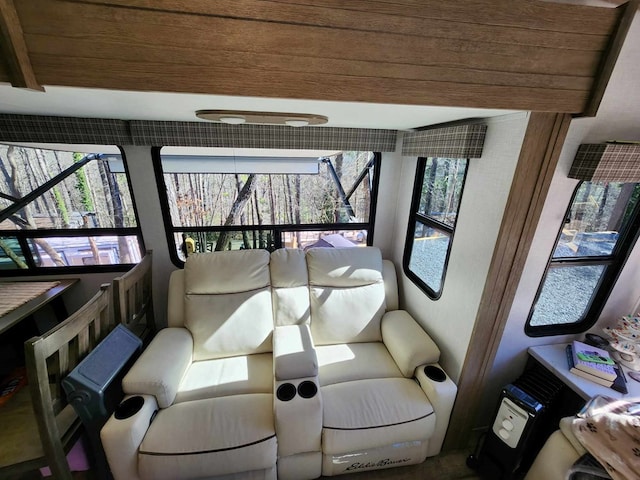 interior space with a sunroom