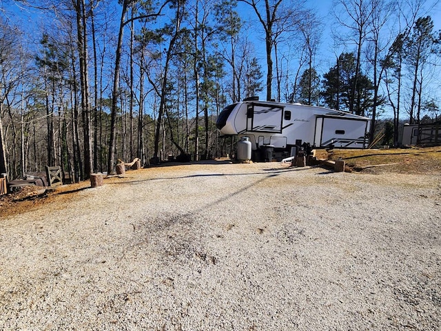 exterior space featuring driveway