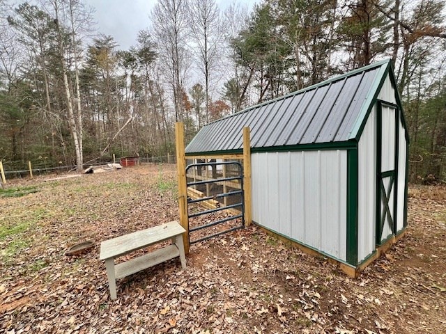 view of outdoor structure