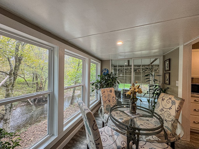 390 Pinebark Ln, Murphy, NC 28906 - sunroom / solarium with wood finished floors and a water view