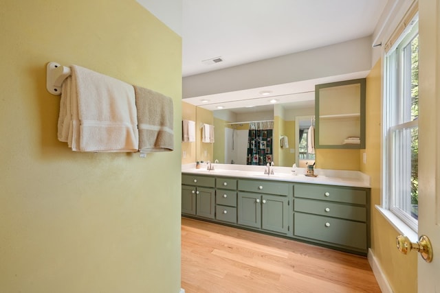 76 Misty River Ln, Hayesville, NC 28904 - full bathroom featuring wood finished floors and double vanity