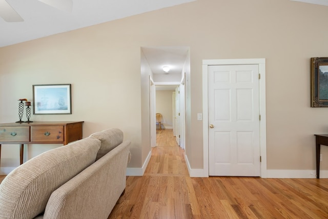76 Misty River Ln, Hayesville, NC 28904 - hallway featuring light wood-style floors and baseboards