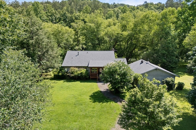 76 Misty River Ln, Hayesville, NC 28904 - view from above of property featuring a forest