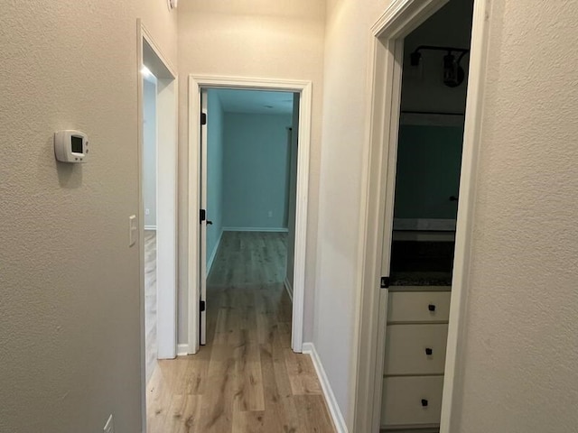 28 Arlington St, Hayesville, NC 28904 - hall with light wood-type flooring and a textured wall
