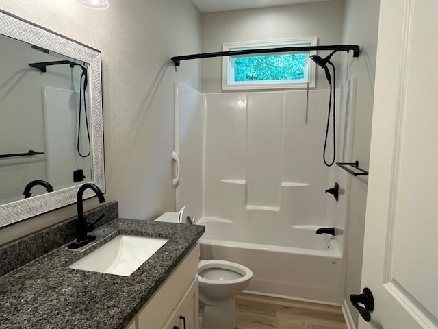 28 Arlington St, Hayesville, NC 28904 - bathroom with vanity, wood finished floors, and washtub / shower combination