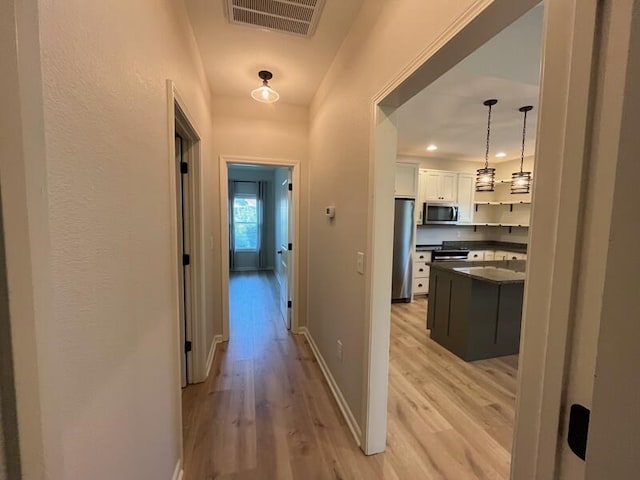 28 Arlington St, Hayesville, NC 28904 - hallway with light wood-type flooring and recessed lighting