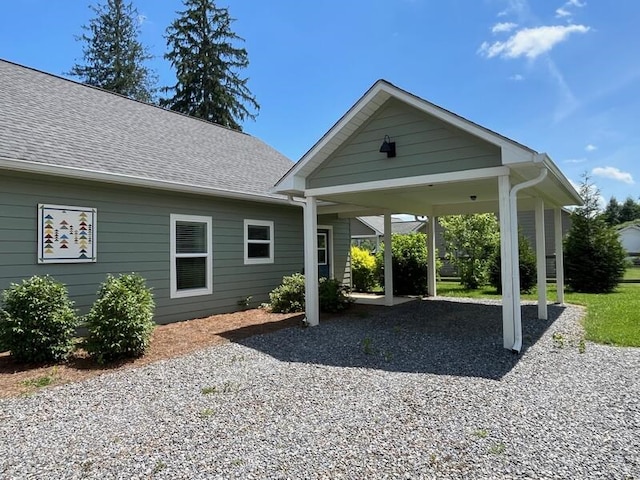 28 Arlington St, Hayesville, NC 28904 - exterior space featuring driveway and roof with shingles