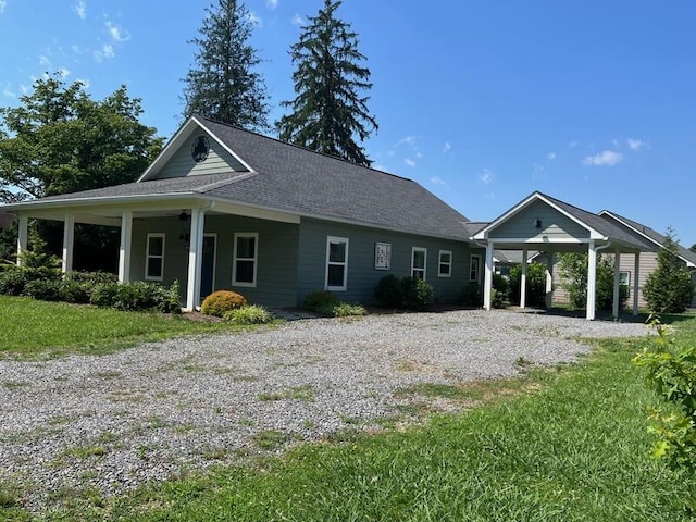28 Arlington St, Hayesville, NC 28904 - view of front of property with driveway and a front yard