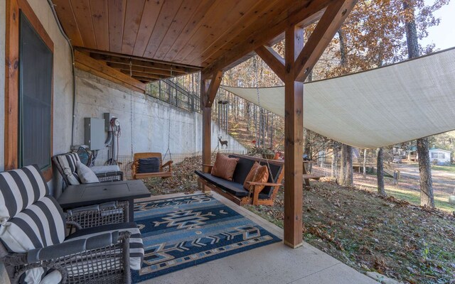 view of patio / terrace with outdoor lounge area