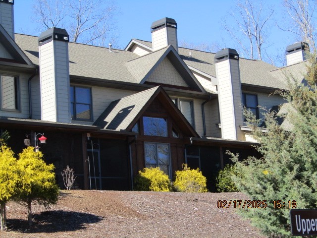 view of rear view of property